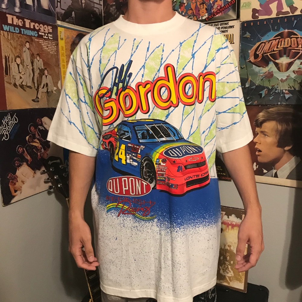 Vtg 1995” Jeff Gordon Tee XL NASCAR